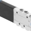 Zawór elektromagnetyczny Festo 5/2 Monostabilne Jednostki metryczne Elektryczny 8 bar 5 portowy MHE2 24V