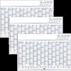 2027 year planner, 100 x 70 cm, wipeable, x3
