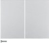 BERKER K.5 KNX RF quicklink Przycisk podwójny aluminium lak 85146177 HAGER