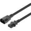 Manhattan 301312 Current Cable [1x IEC C13 socket - 1x IEC C14 plug ] 3 m Black