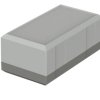 PS enclosure, (L x W x H) 125 x 67 x 51 mm, light gray/agate gray (RAL 7035), IP40, 32125062