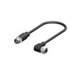 Przewód czujnik-siłownik ze złączem Złącze M12 liczba rdzeni 8 długość 2m Rodzaj A Żeńskie Złącze B Złącze M12