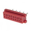 Złącze żeńskie Micro-MaTch 10p [2x5], r.:1.27mm do druku, TE