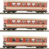 Wagon osobowy Roco 6240004 Wagon osobowy Roco 6240004 H0e zestaw 3 wagonów osobowych ÖBB