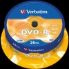 43522 Verbatim DVD-R 4.7 GB, 25-disc cake box