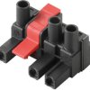 Socket header, 3 pole, pitch 7.62 mm, straight, black, 1173510000