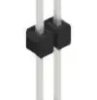 Pin header, 2 pole, pitch 2.54 mm, straight, black, 10051127