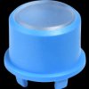 1FS001 1FS cap for Multimec 5 - Ø 9.6 mm, blue, transparent surface