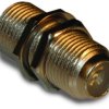 Coaxial adapter, 75 Ω, F socket to F socket, straight, 222121