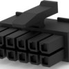 Socket housing, 12 pole, pitch 3 mm, straight, black, 1-794617-2