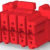 Plug housing, 10 pole, pitch 3.3 mm, straight, red, 3-1971905-5