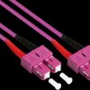 LW-830SC4 Duplex Jumper OM4 50/125µ SC/SC, 30m, violet