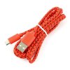 Przewód microUSB B - A w czerwonym oplocie Esperanza EB181R - 2m