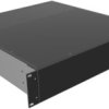 Aluminum enclosure, (L x W x H) 89 x 422 x 457 mm, black (RAL 9005), IP20, RM2U1918VBK