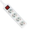 VT-1114-5 Przedłużacz mieszkaniowy z wyłącznikiem 4 gniazda 3x1.5 G. X 5M biały 8765 V-TAC