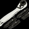 XL75VN 5-piece ratchet screwdriver set with offset handle