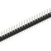 Pin header, 30 pole, pitch 2.54 mm, straight, black, 10048108