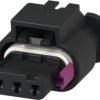 Socket, unequipped, 3 pole, straight, 1 row, black, 1-1670917-1