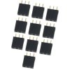 Gniazdo goldpin 1x3 pin żeńskie proste 2.54mm - 10 sztuk