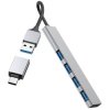 Hama 200141 Ultra Slim USB-C Hub 4 ports USB 3.2 Gen 1 Grey USB hub