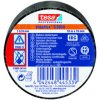 Taśma izolacyjna Czarny szerokość: 19mm grubość: 150mm długość: 10m Miękki PVC 7000V Tesa