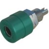 Gniazdo bananowe Żeński Połączenie lutowane typ Gniazdo bananowe Zielony 32A Hirschmann Test & Measurement rozmiar 4 mm