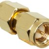 Coaxial adapter, 50 Ω, SMA plug to SMA plug, straight, ADP-SMAM-SMAM-G