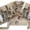 Disconnect/test-disconnect terminal block, spring balancer connection, 0.5-6.0 mm², 32 A, 8 kV, dark beige, 1023830000