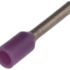 Końcówka tulejkowa izolowana 0.25mm² długość 6mm Fioletowy średnica 0.8mm Izolowane JST