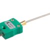 Termopara z izolacją mineralną K średnica 1.5mm długość 500mm -100 → +1100°C Wtyk miniaturowy RS PRO