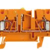 Disconnect/test-disconnect terminal block, spring balancer connection, 0.5-4.0 mm², 20 A, 6 kV, orange, 8731680000