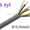 Przewód sterowniczy LIYY 6 x 0,34, TRONIC