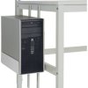 Manuflex ZB3607.9006 Uchwyt na CPU, srebrny, podobny do RAL 9006, SxTxH = 180-250 x 450 x 290 mm