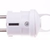 Wtyczka Prosta 10/16A 250V 2P+Z Z Uchwytem Biała Em-Grc-01 P0038