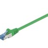 Kabel Patchcord CAT 6a S/FTP PIMF RJ45/RJ45 1m zielony