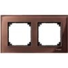 MERTEN M-ELEGANCE szkło ramka 2 podwójna mahoniowy MTN4020-3215 SCHNEIDER ELECTRIC