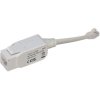 Network isolator, compliant with EN 62368-1, white, RJ45 plug to RJ45 socket, straight, Cat 6A, 0.2 m, 1502-2-I-0,20M