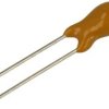Kondensator; tantalowy; 10uF; 25V; przewlekany (THT); fi 5,5x9,5mm; 2,54mm; 20%; luzem; -55...+125°C; TS19001E100MSB0A0R; Suntan