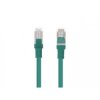 Patchcord - przewód sieciowy Ethernet 10m kat.5E FTP, zielony, Lanberg