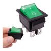 Przełącznik kołyskowy KCD7 - zielony - przełącznik ON/OFF - 230V - 6 PIN
