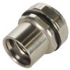 Flange socket, M12, front mounting for socket inserts, 21033012011