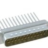D-Sub plug, 25 pole, standard, equipped, straight, wire-wrap, 09670255607