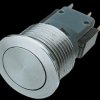 1241.6621.1130000 Metal switch Mittelhub, Ø19, without LED