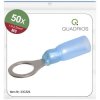 Quadrios 23C524 Ring Terminal 2.5mm² 8.5mm Hole Insulated Blue 50 pc