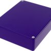Aluminum die cast enclosure, (L x W x H) 145 x 121 x 39 mm, blue, IP54, 1590XXCB
