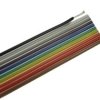 Przewód; wstążkowy; płaski AWG28/10; 10x0,09mm2; 0,09mm2; wielokolorowy; PVC; taśma raster R=1,27mm; max +105°C; 50V; szpula 30,