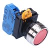 YW4B-M1E10R Red 22mm Metal Bezel Momentary Push Button Switch NO IP65 IDEC