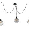 Lampa wisząca loftowa 3 xE27 FOSKAL BLACK