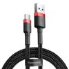 Kabel USB - USB-C czerwono-czarny baseus 2m