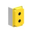 Pusty panel sterowniczy Lovato 2-otworowa Ø 22.5mm Żółty LPZM